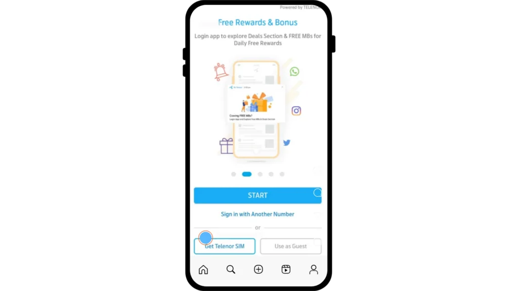 Log In with Your Telenor SIM